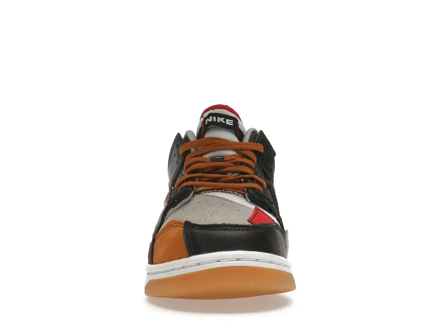 Фото № 2 с приближением к товару «‎Nike Dunk Low Scrap Black Grey University Red»