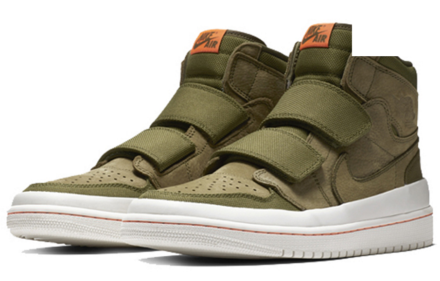 Фото № 3 с приближением к товару «‎Jordan 1 Retro High Double Strap Olive Canvas»