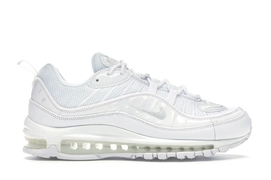 Фото № 1 с приближением к товару «‎Nike Air Max 98 White»