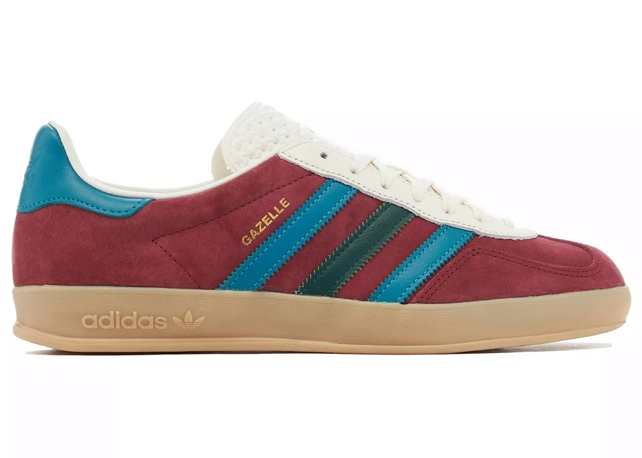 Фото № 1 с приближением к товару «‎adidas Gazelle Indoor Collegiate Burgundy Arctic Fuchsia»