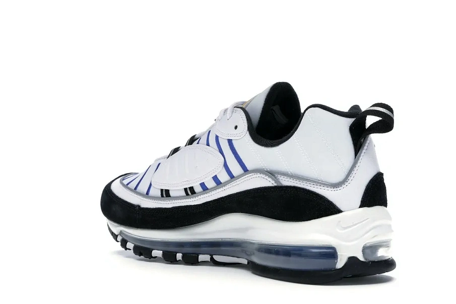 Фото № 5 с приближением к товару «‎Nike Air Max 98 White Teal Nebula University Gold»