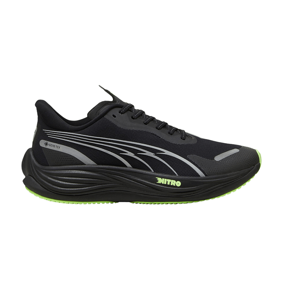 Фото № 1 с приближением к товару «‎Puma Velocity Nitro 3 GORE-TEX Black Fizzy Apple»