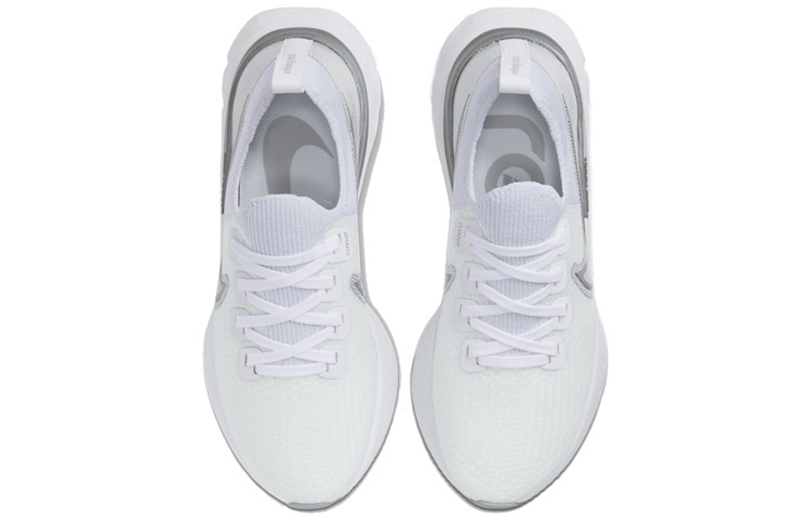 Фото № 4 с приближением к товару «‎Nike React Infinity Run Flyknit 'White Metallic Silver'»