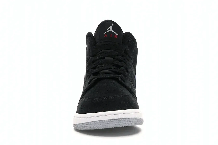 Фото № 2 с приближением к товару «‎Jordan 1 Mid Multi-Color Swoosh Black »