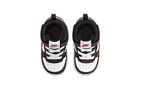 Фото № 4 с приближением к товару «‎(TD) Nike Court Borough Mid 2 Mid-Top Sneakers BlackWhiteRed»