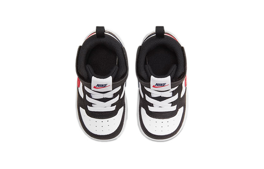 Фото № 4 с приближением к товару «‎(TD) Nike Court Borough Mid 2 Mid-Top Sneakers BlackWhiteRed»