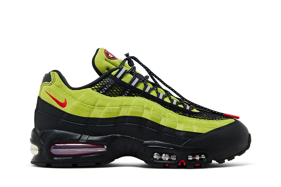 Фото № 2 с приближением к товару «‎Aya Brown x Nike Air Max 95 Big Bubble - Atomic Green»