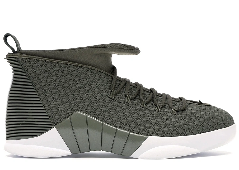 Фото № 1 с приближением к товару «‎Jordan 15 Retro PSNY Woven Olive»