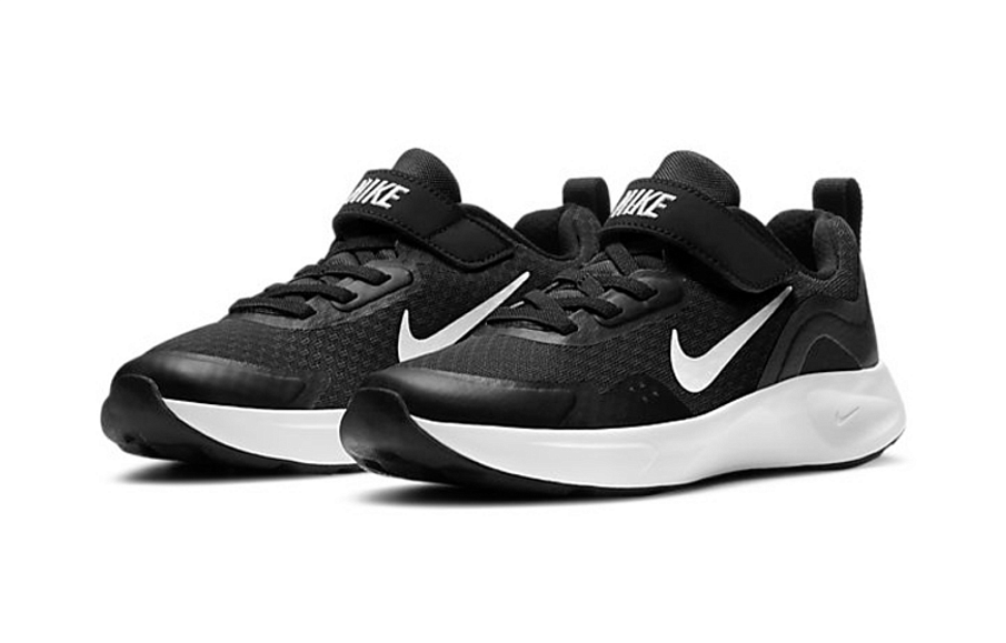 Фото № 3 с приближением к товару «‎Nike WearAllDay Younger Kids' Shoe BlackWhite»