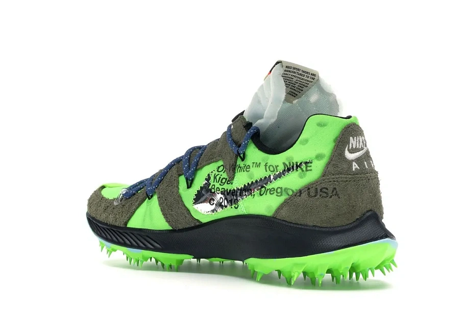 Фото № 5 с приближением к товару «‎Nike Zoom Terra Kiger 5 OFF-WHITE Electric Green »