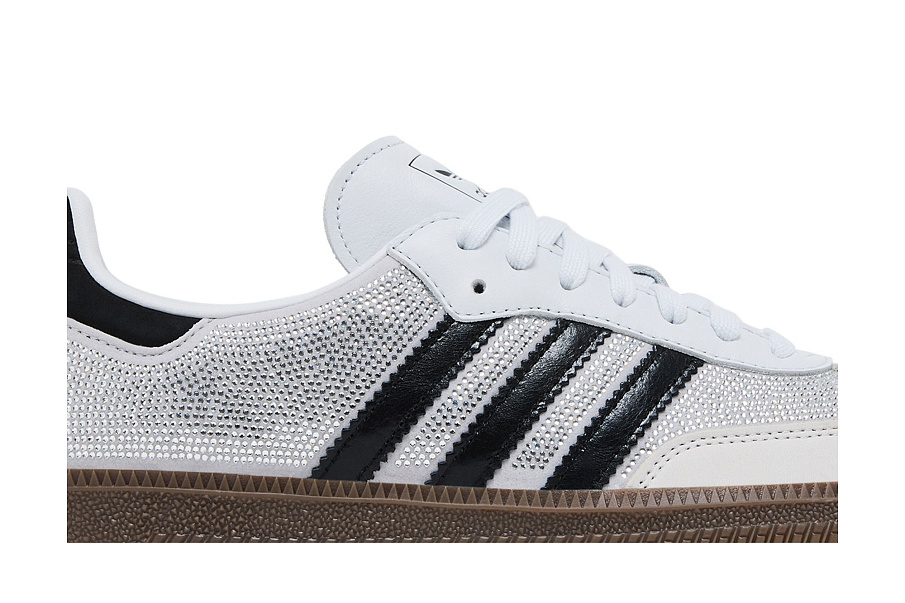 Фото № 3 с приближением к товару «‎adidas Women's Samba OG Crystal White Rhinestones»