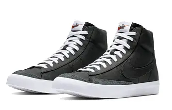 Nike Blazer mid Skate shoes Black - 3