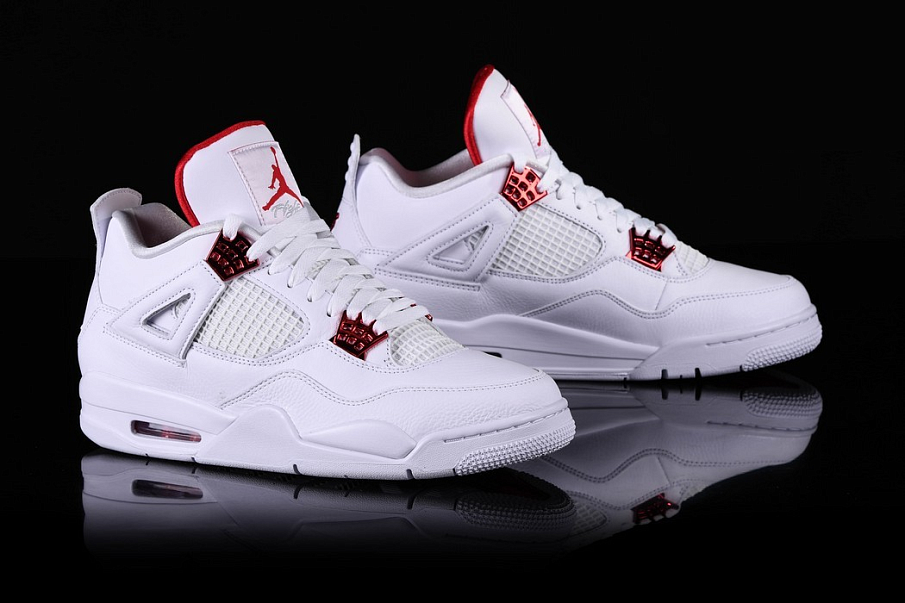 Фото № 3 с приближением к товару «‎Air Jordan 4 Retro GS 'Red Metallic'»
