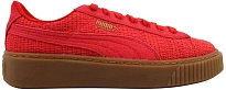 Фото № 1 с приближением к товару «‎Puma Basket Platform Woven High Risk Red/Gold »