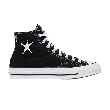 Stussy x Converse Chuck 70 High Black - 1
