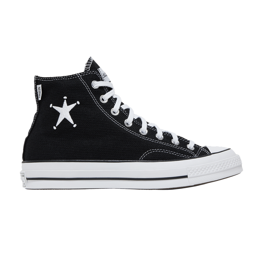 Фото № 1 с приближением к товару «‎Stussy x Converse Chuck 70 High Black»