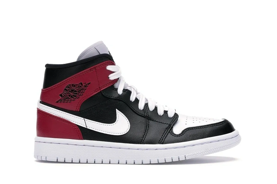 Фото № 1 с приближением к товару «‎Jordan 1 Mid Black Noble Red »
