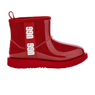 UGG Classic Clear Mini II Boot Kids Samba Red