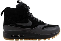 Фото № 1 с приближением к товару «‎Nike Air Max 1 Mid Sneakerboot Black/Black-Gum Medium Brown »