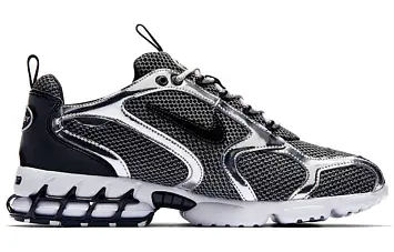 Stussy X Nike Air Zoom Spiridon Cg 2 Sports Casual Shoes Pure PlatinumBlack-White (CU1854-001) - 2