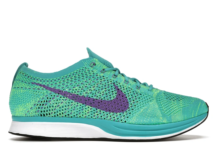 Фото № 1 с приближением к товару «‎Nike Flyknit Racer Sport Turquoise Hyper Grape»