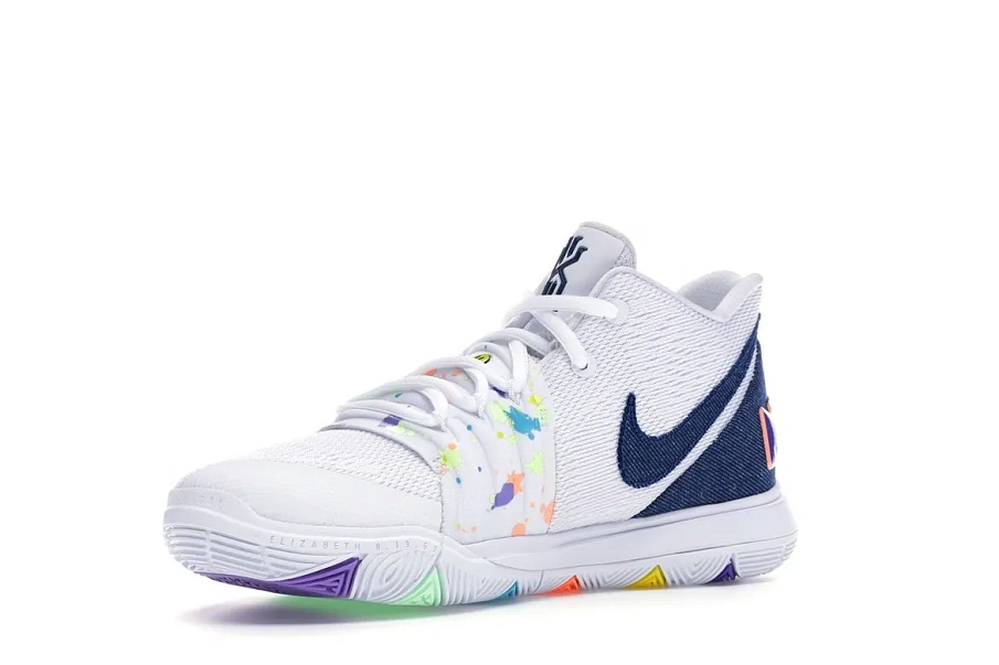 Фото № 2 с приближением к товару «‎Nike Kyrie 5 White Denim »