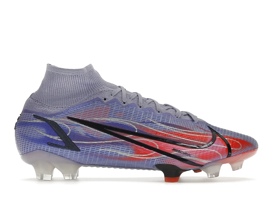 Фото № 1 с приближением к товару «‎Nike Mercurial Superfly 8 FG Kylian Mbappe Flames (Clear Sole)»