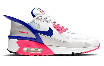 Nike Air Max 90 FlyEase (GS) WhiteBluePink - 2