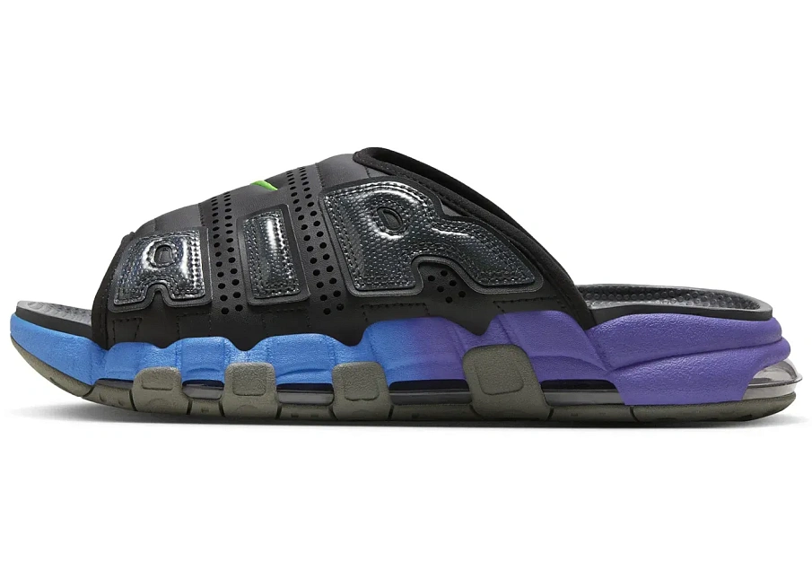 Фото № 1 с приближением к товару «‎Nike Air More Uptempo Slide Blue Purple Gradient»