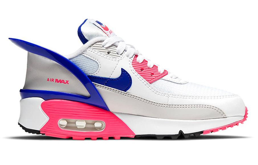 Фото № 2 с приближением к товару «‎Nike Air Max 90 FlyEase (GS) WhiteBluePink»