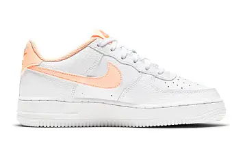 Nike Air Force 1 (GS) Shoes WhiteOrange - 2