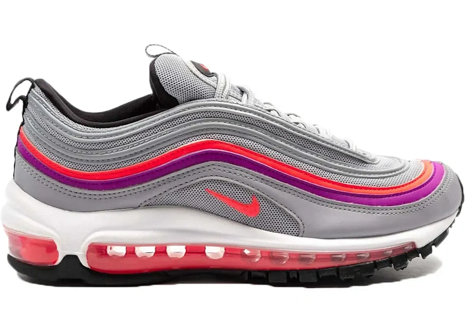 Фото № 1 с приближением к товару «‎Nike Air Max 97 Wolf Grey Solar Red Vivid Purple »