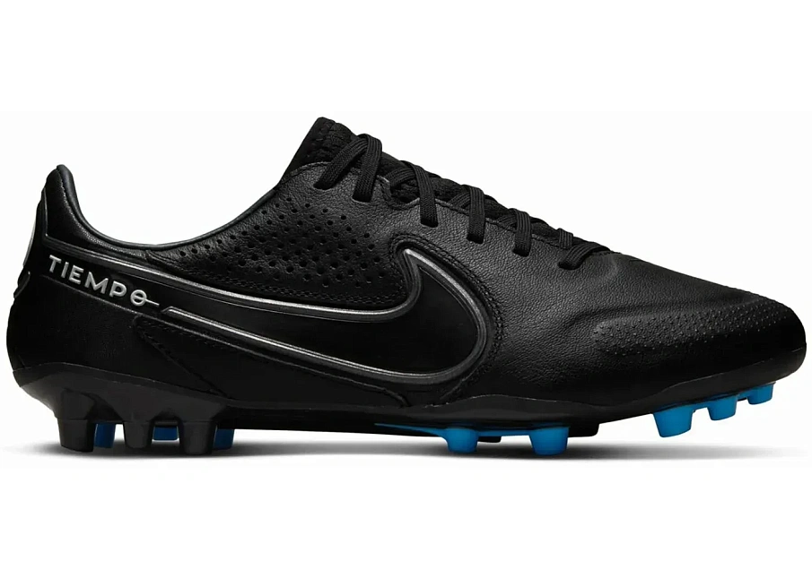 Фото № 1 с приближением к товару «‎Nike Tiempo Legend 9 Pro AG-Pro Black White Light Photo Blue»