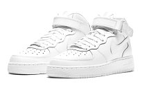 Фото № 3 с приближением к товару «‎Nike Air Force 1 Mid LE GS 'Triple White'»