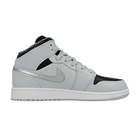 Фото № 1 с приближением к товару «‎Air Jordan 1 Retro Mid GS Pure Platinum»