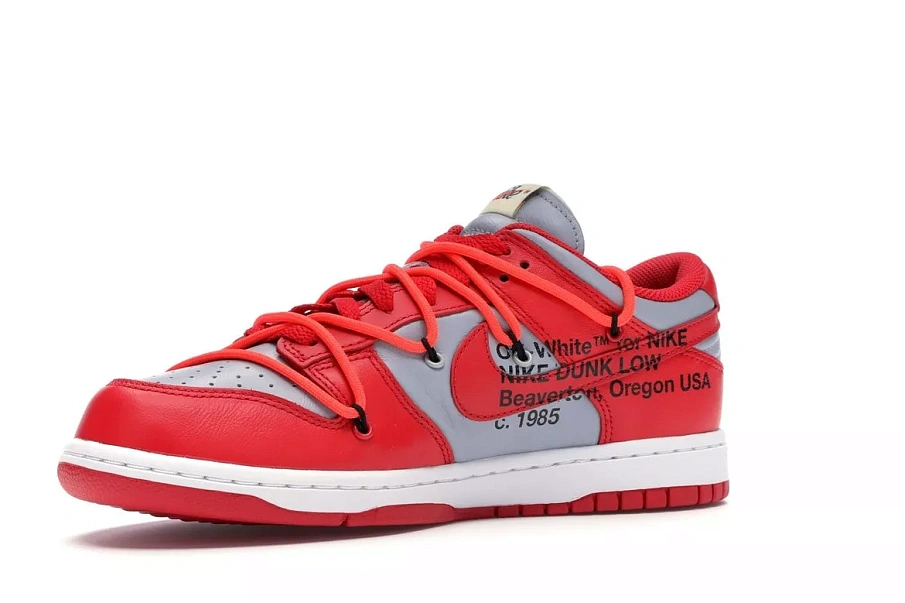 Фото № 5 с приближением к товару «‎Nike Dunk Low Off-White University Red»