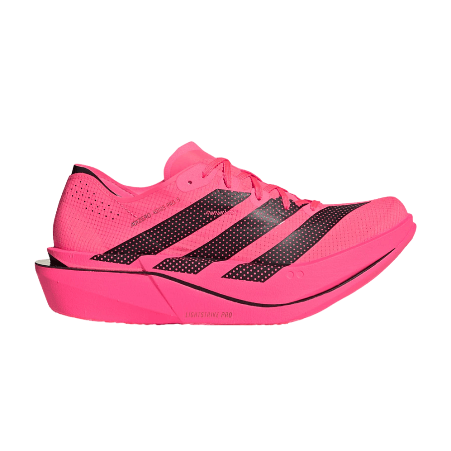 Фото № 1 с приближением к товару «‎adidas Women's Adizero Adios Pro 5 Solar Turbo Core Black Lucid Red (KI8293)»
