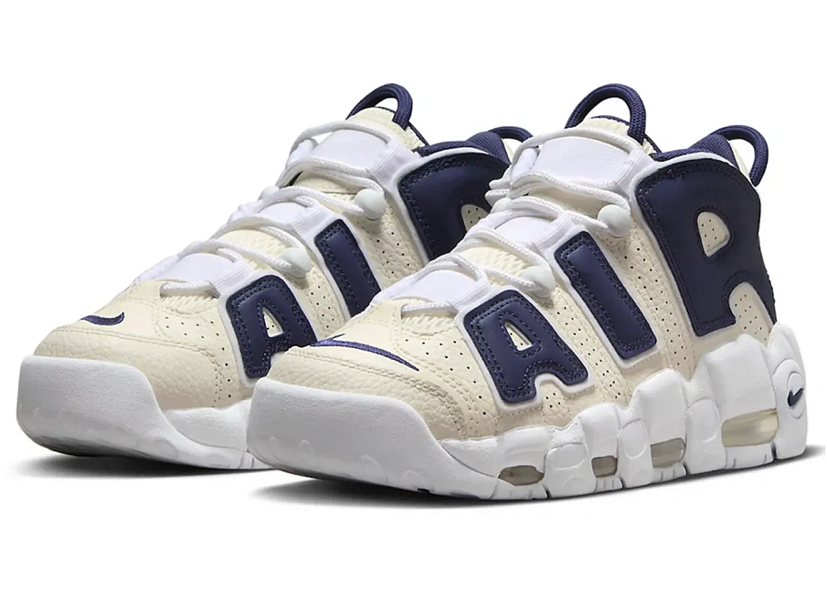 Фото № 1 с приближением к товару «‎Nike Air More Uptempo 96 Coconut Milk Navy »