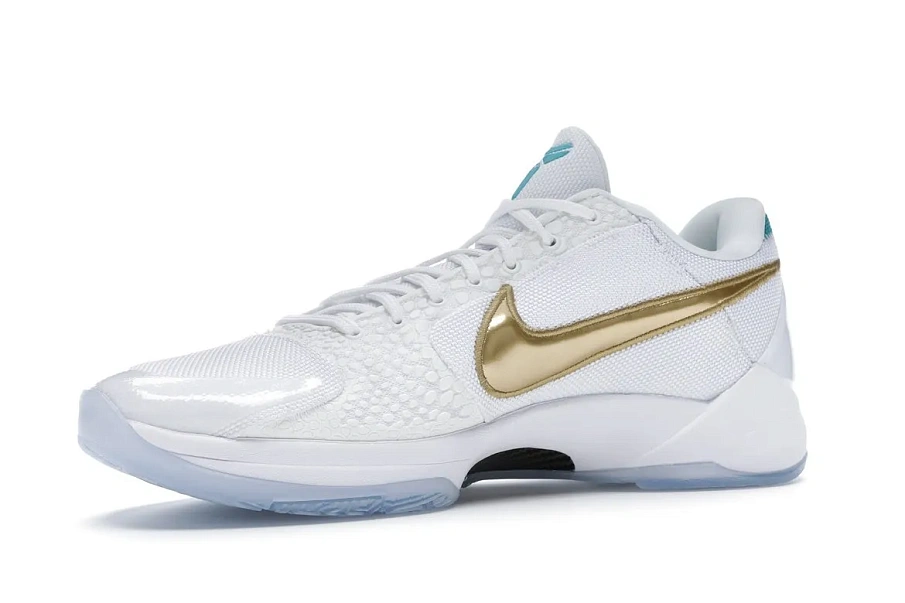 Фото № 6 с приближением к товару «‎Nike Kobe 5 Protro Undefeated What If White»