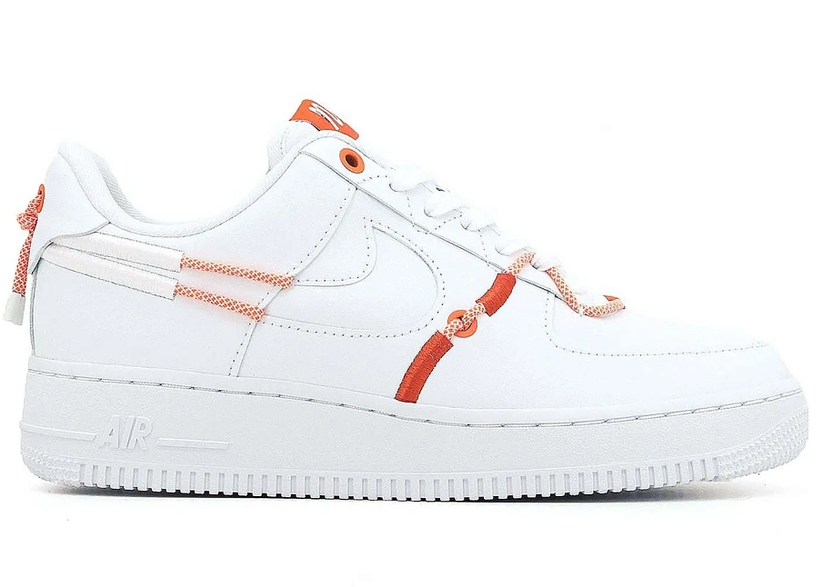 Фото № 1 с приближением к товару «‎Nike Air Force 1 Low 07 LX White Orange Blue »