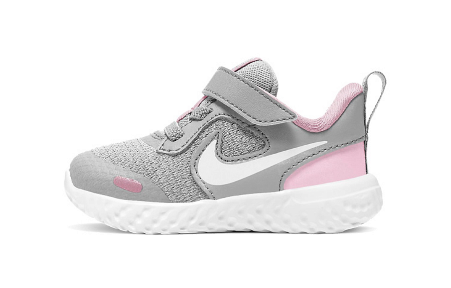 Фото № 1 с приближением к товару «‎Nike (TD) Revolution 5 GreyPinkWhite»