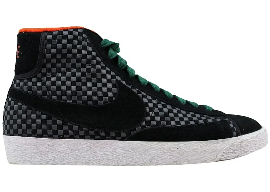 Фото № 1 с приближением к товару «‎Nike Blazer Mid Woven Black/Black-Gorge Green-Team Orange»