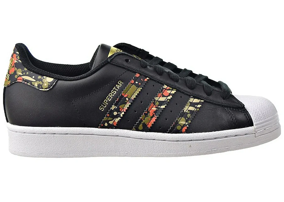 Фото № 1 с приближением к товару «‎adidas Superstar Core Black Fox Orange»