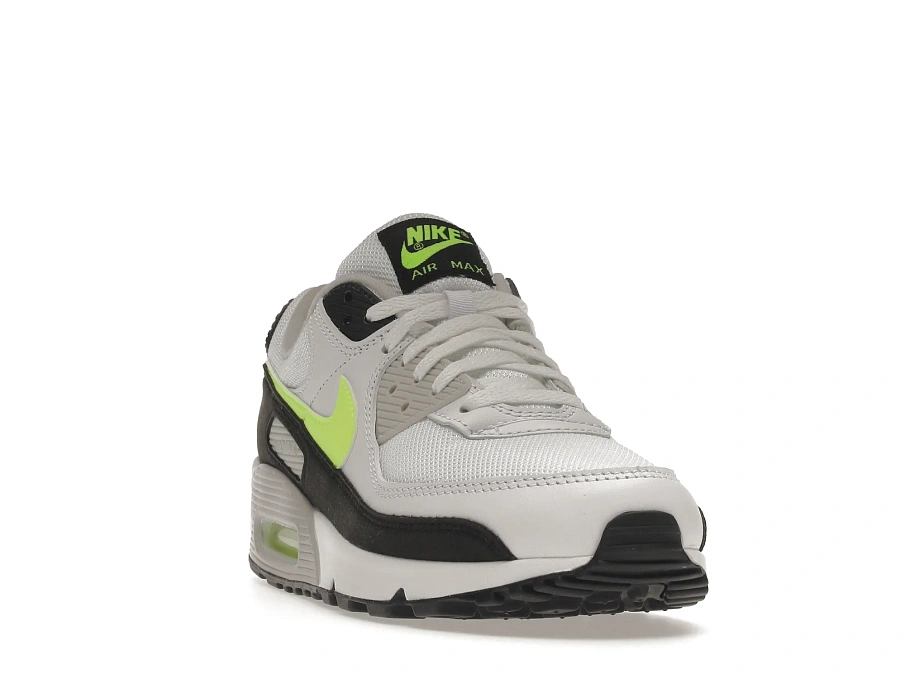 Фото № 2 с приближением к товару «‎Nike Air Max 90 White Hot Lime»