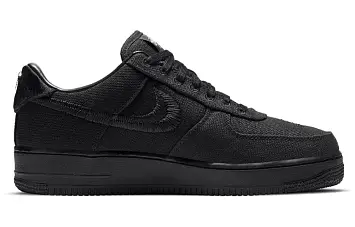 Stussy x Nike Air Force 1 Low 'Triple Black' - 3