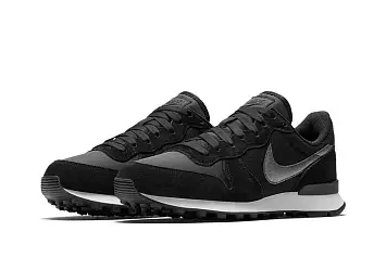 Nike Wmns Internationalist Glitter Running Shoes BlackSilver - 4
