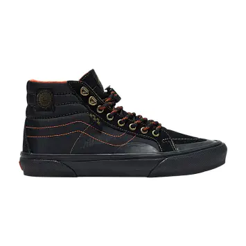 Spitfire Wheels x Vans Skate Sk8-Hi Reissue Black Flame - 1