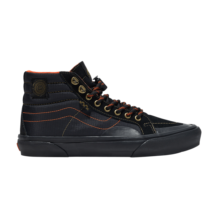Фото № 1 с приближением к товару «‎Spitfire Wheels x Vans Skate Sk8-Hi Reissue Black Flame»