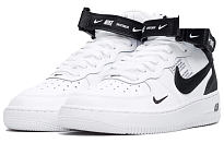 Фото № 3 с приближением к товару «‎Nike Air Force 1 Mid LV8 White Black»