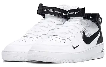 Nike Air Force 1 Mid LV8 White Black (AV3803-100) - 4